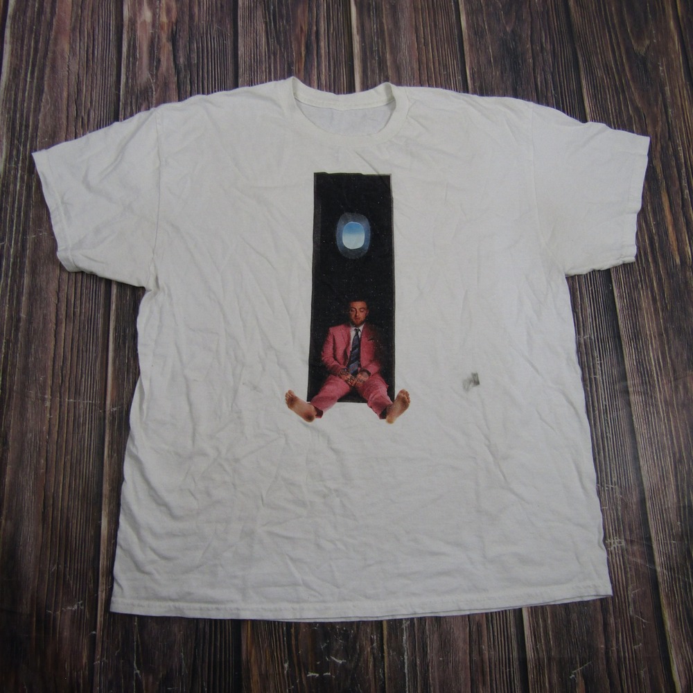 Mac Miller Swimming Album Graphic Tee Mens XL White Short Sleeve T-Shirt
